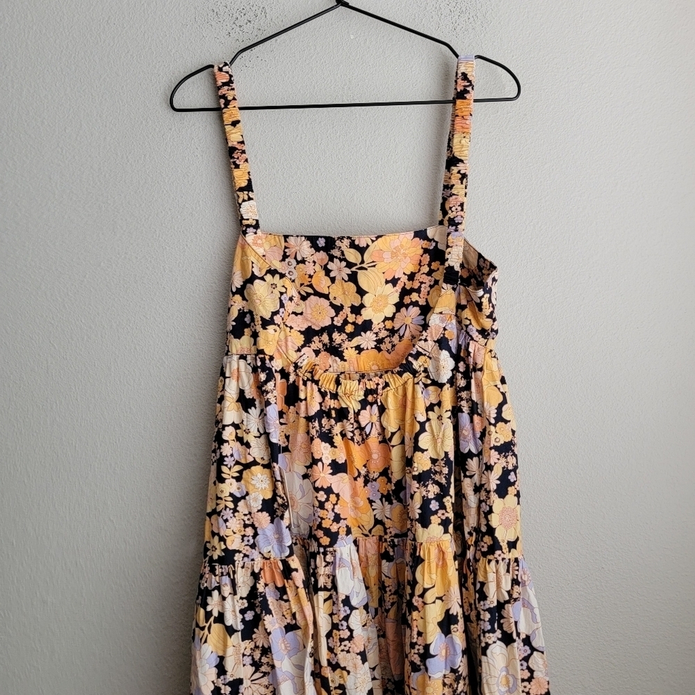 Free People Park Slope Maxi Dress in Dark Combo size S NWT - Picture 4 of 6